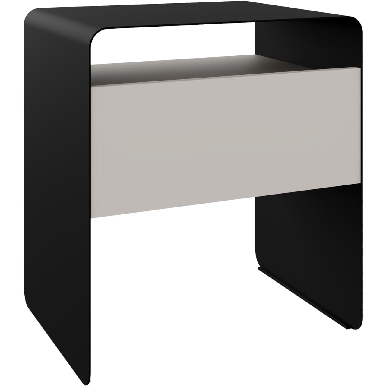 Noční stolek SOCHI černá / kašmír