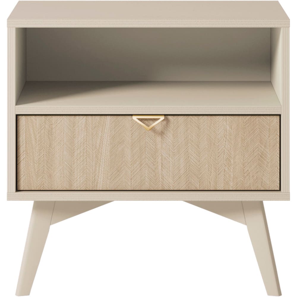 Noční stolek WALD 06 pískově béžová / scandi - Obrázek 2