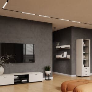 Obývací stěna BRNO 1J kašmír / černá