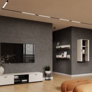 Obývací stěna BRNO 5J kašmír / černá