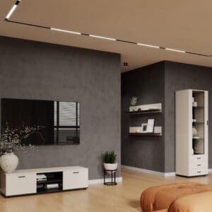 Obývací stěna BRNO 7J kašmír / černá