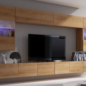 Obývací stěna CALABRIA 1 dub zlatý