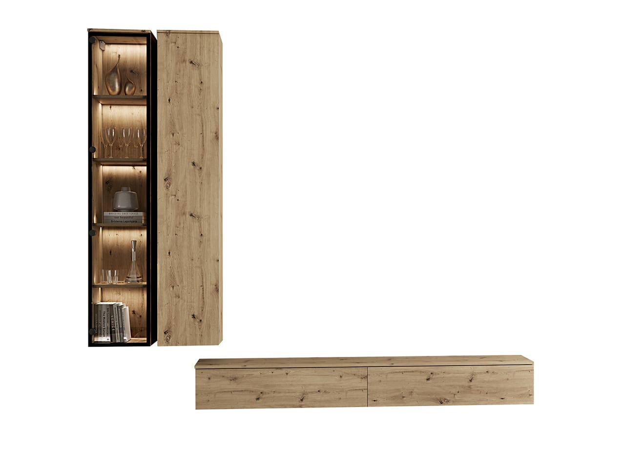 Obývací stěna FIGO 1 dub artisan - Obrázek 2