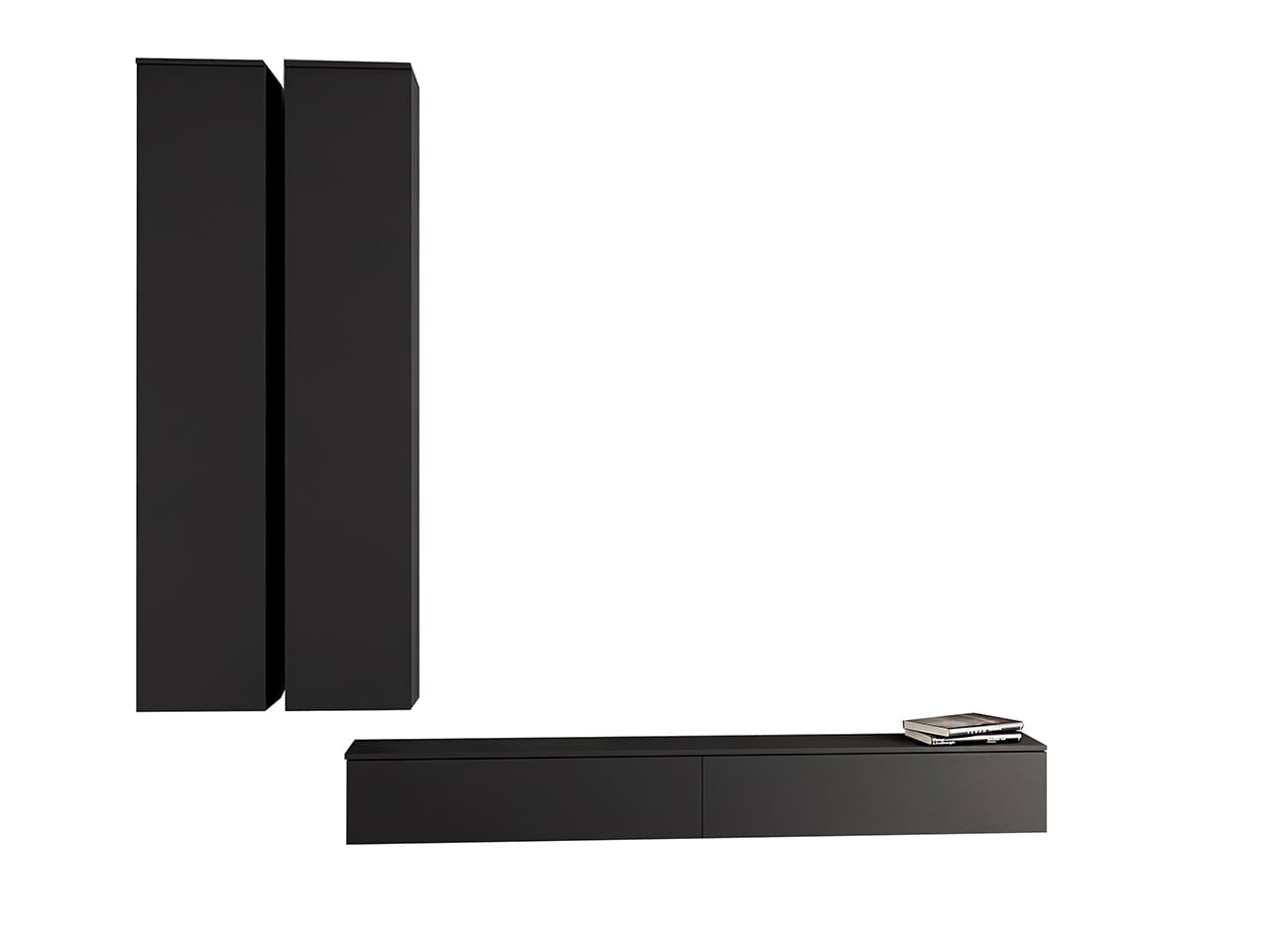 Obývací stěna FIGO 4 Černá - Obrázek 2