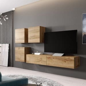 Obývací stěna GOVI 23F dub wotan