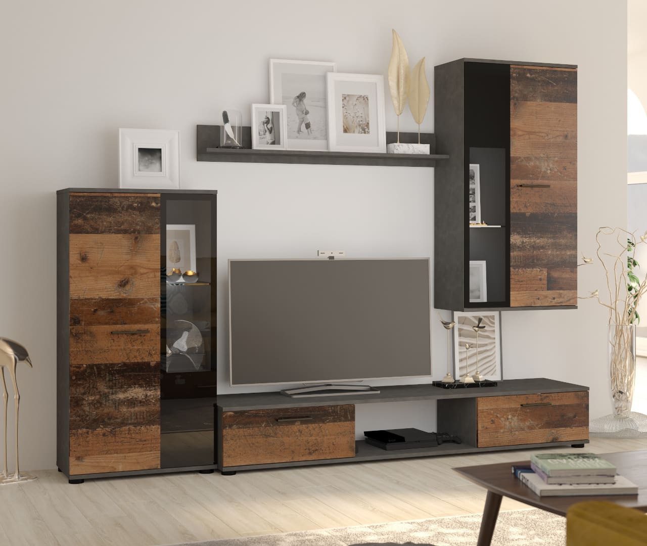 Obývací stěna SALSA matera / old style - Obrázek 3