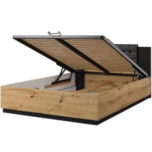 Postel 140x200 SIGMA SG50 dub artisan / černá