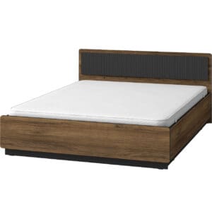 Postel 160x200 PRESTI 13 ořech warmia / san sebastian / černá