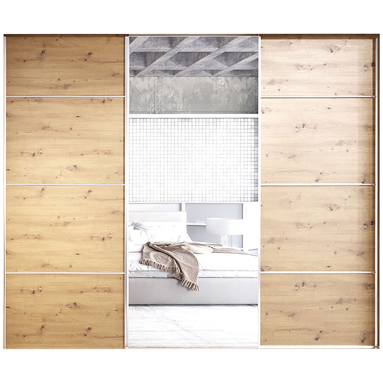 Posuvné dveře ke skříni MERV F4 250 dub artisan