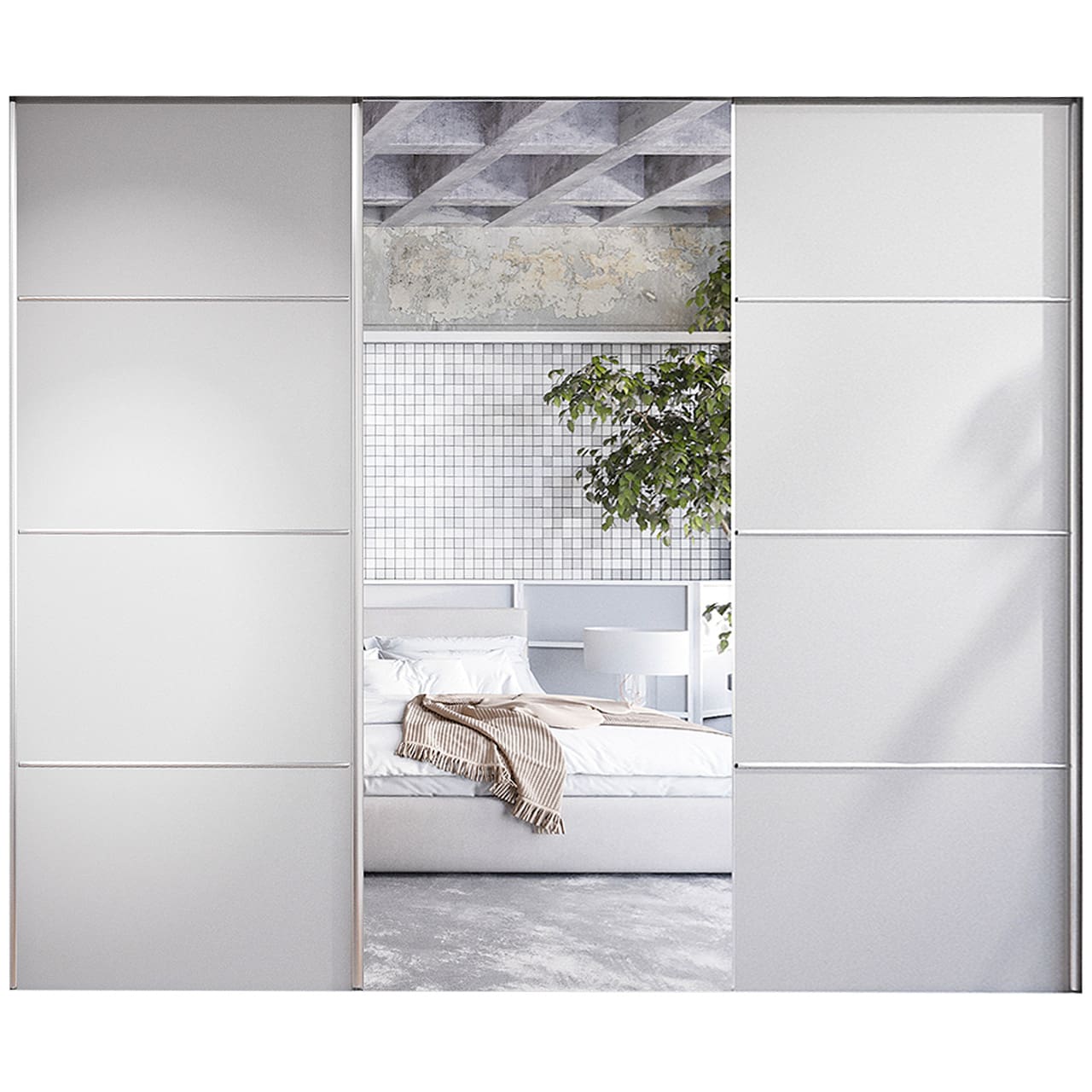 Posuvné dveře ke skříni MERV F4 270 šedé