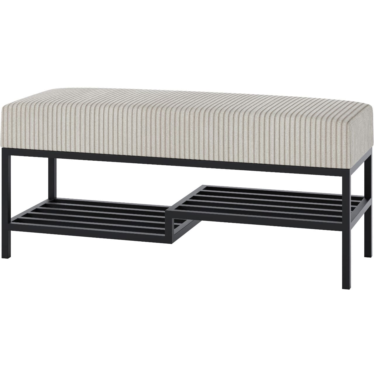 Předsíňová lavice ARAD 100cm černá / poso 100