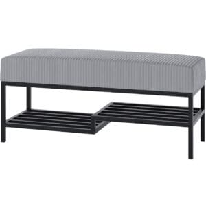 Předsíňová lavice ARAD 100cm černá / poso 55