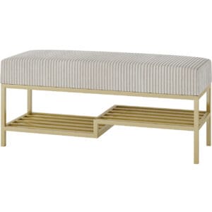 Předsíňová lavice ARAD 100cm zlatý / poso 100