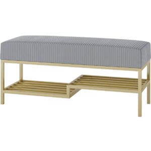 Předsíňová lavice ARAD 100cm zlatý / poso 55