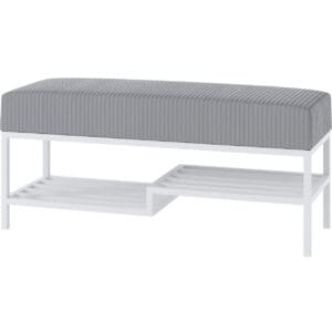 Předsíňová lavice ARAD 80cm bílá / poso 55