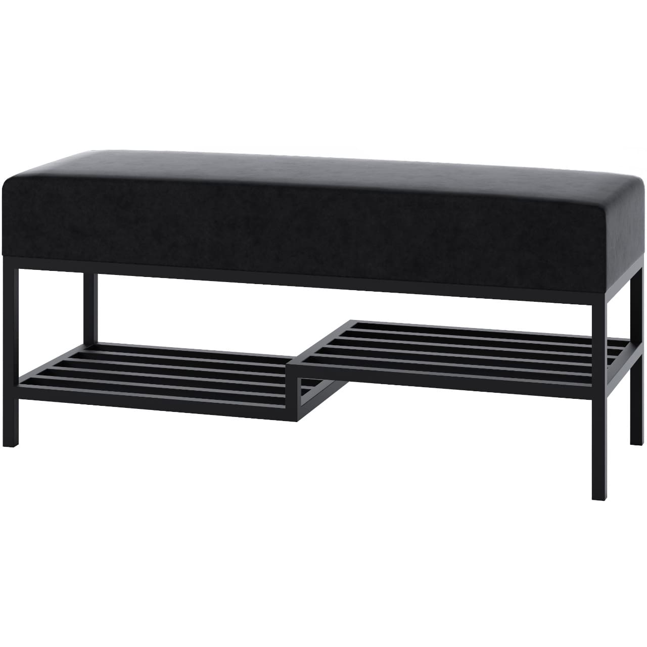 Předsíňová lavice ARAD 80cm černá / kronos 07