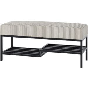 Předsíňová lavice ARAD 80cm černá / poso 100