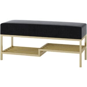 Předsíňová lavice ARAD 80cm zlatý / kronos 07