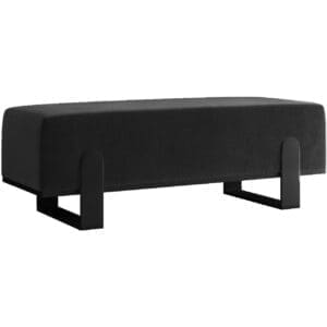 Předsíňová lavice SULA 100cm černá / kronos 07