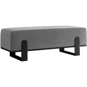 Předsíňová lavice SULA 100cm černá / kronos 22