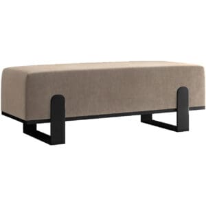 Předsíňová lavice SULA 100cm černá / paros 03