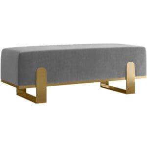 Předsíňová lavice SULA 100cm zlatý / kronos 22