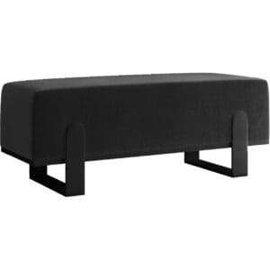 Předsíňová lavice SULA 80cm černá / kronos 07