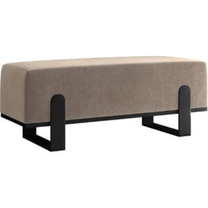 Předsíňová lavice SULA 80cm černá / paros 03