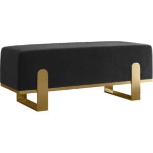 Předsíňová lavice SULA 80cm zlatý / kronos 07