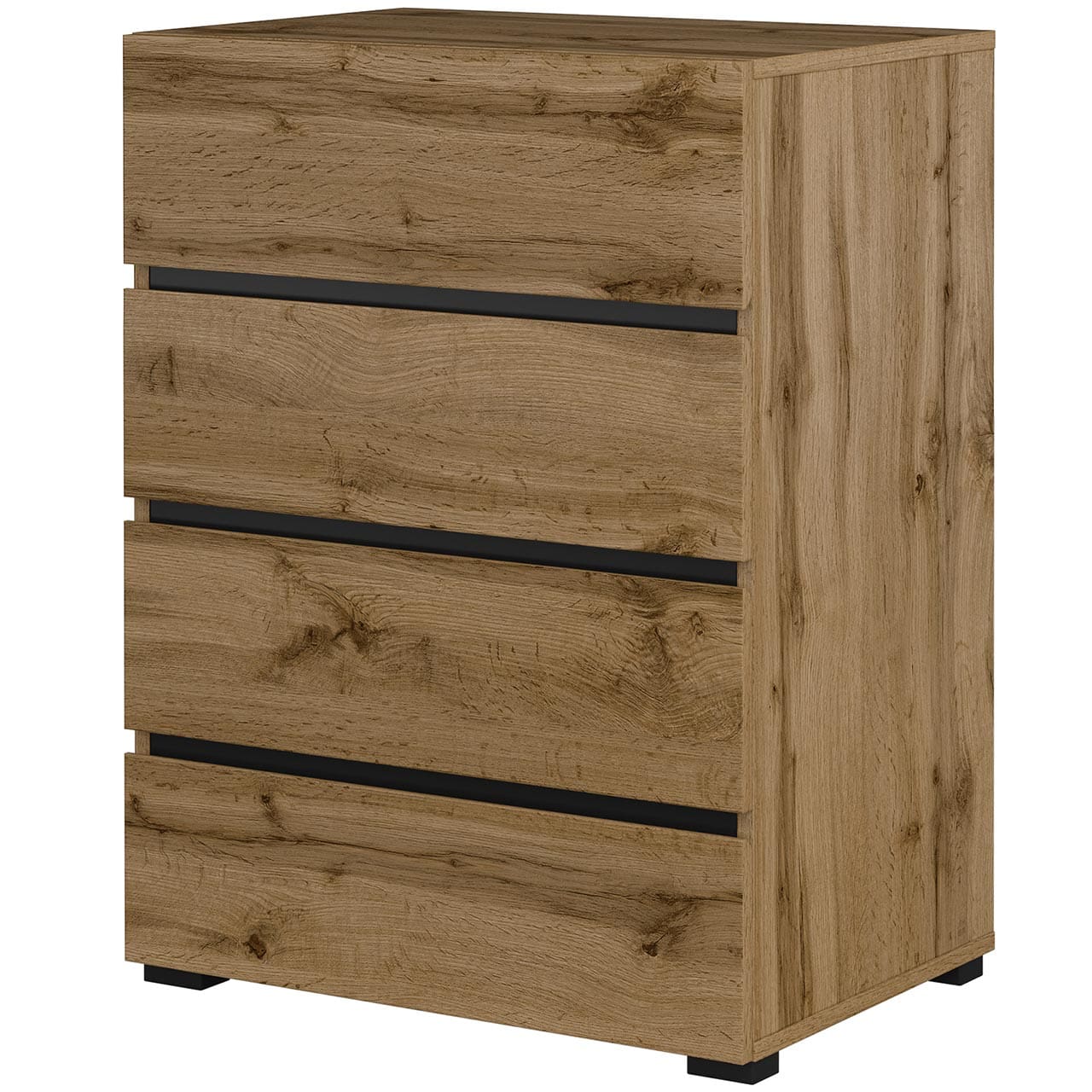 Předsíňová stěna CROSI 1 dub wotan / černá - Obrázek 4