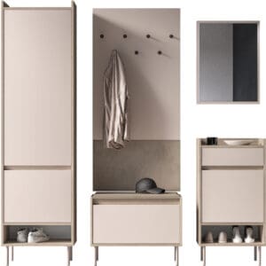 Předsíňová stěna FLEUR 1 dub cremona terracotta / kašmír