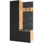 Předsíňová stěna NELLI 1 dub wotan / černá pravá