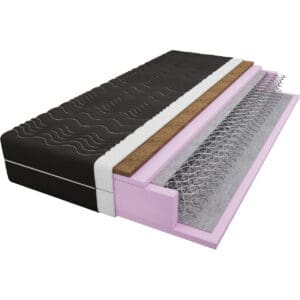 Pružinová matrace + kokos 100x200 LOU NOIR