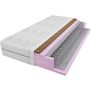 Pružinová matrace + kokos 80x200 LOU BLANC