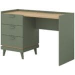 Psací stůl CANDIS 03 zelená / dub olejový