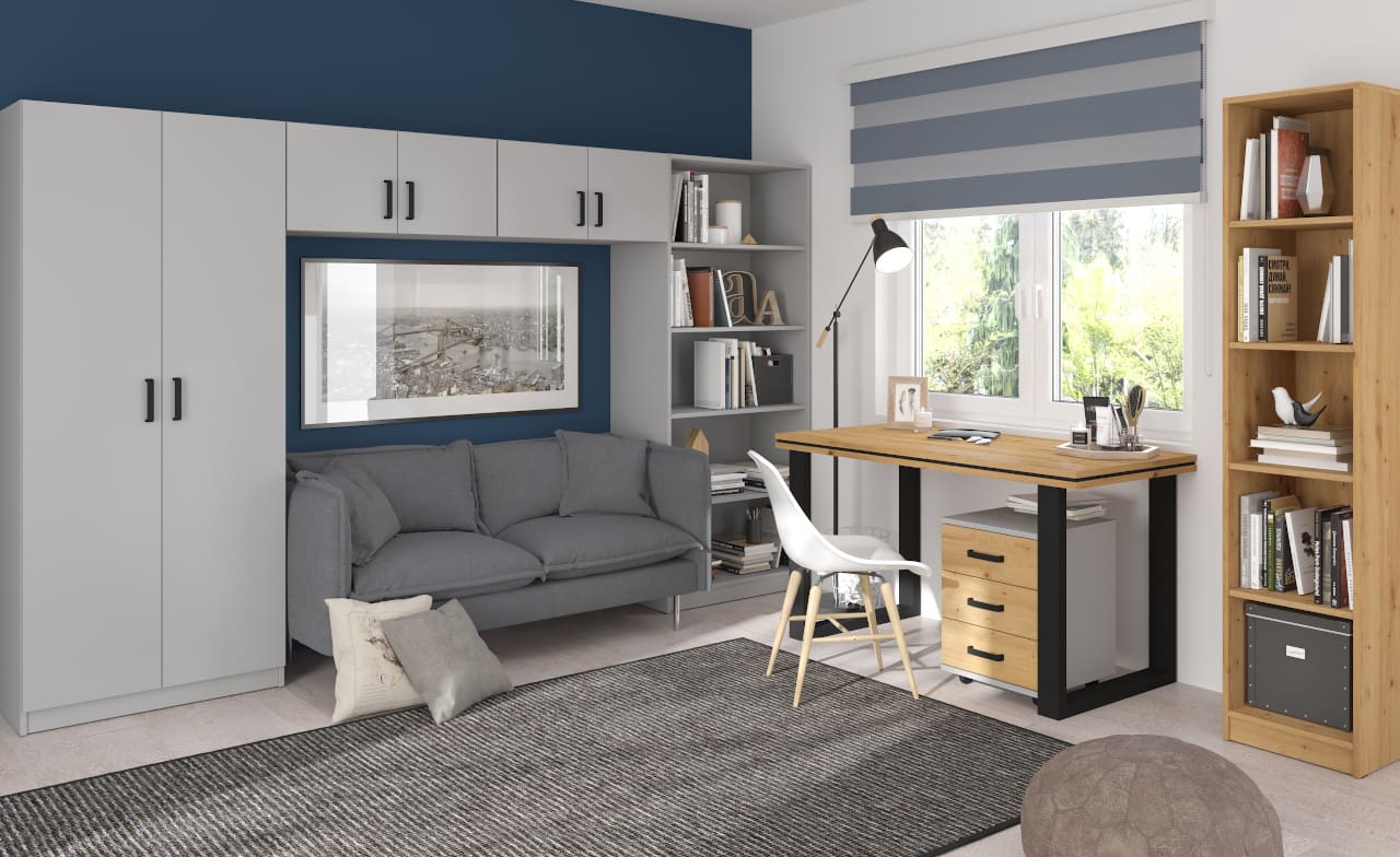 Psací stůl MALTIS MT19 světle šedý - Obrázek 3