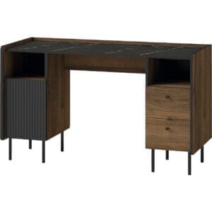 Psací stůl PRESTI 09 ořech warmia / san sebastian / černá