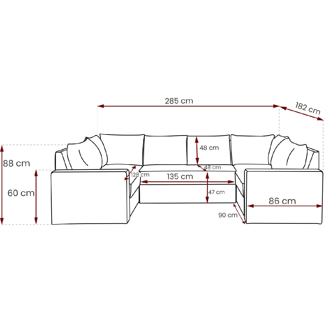 Rohová sedačka DENVI PLUS loca 21 - Obrázek 7