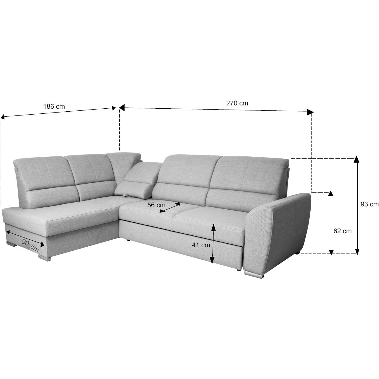 Rohová sedačka LOCA paros 03 levá - Obrázek 7