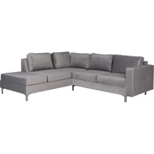 Rohová sedačka ORLEAN VELVET tiffany 15 levá