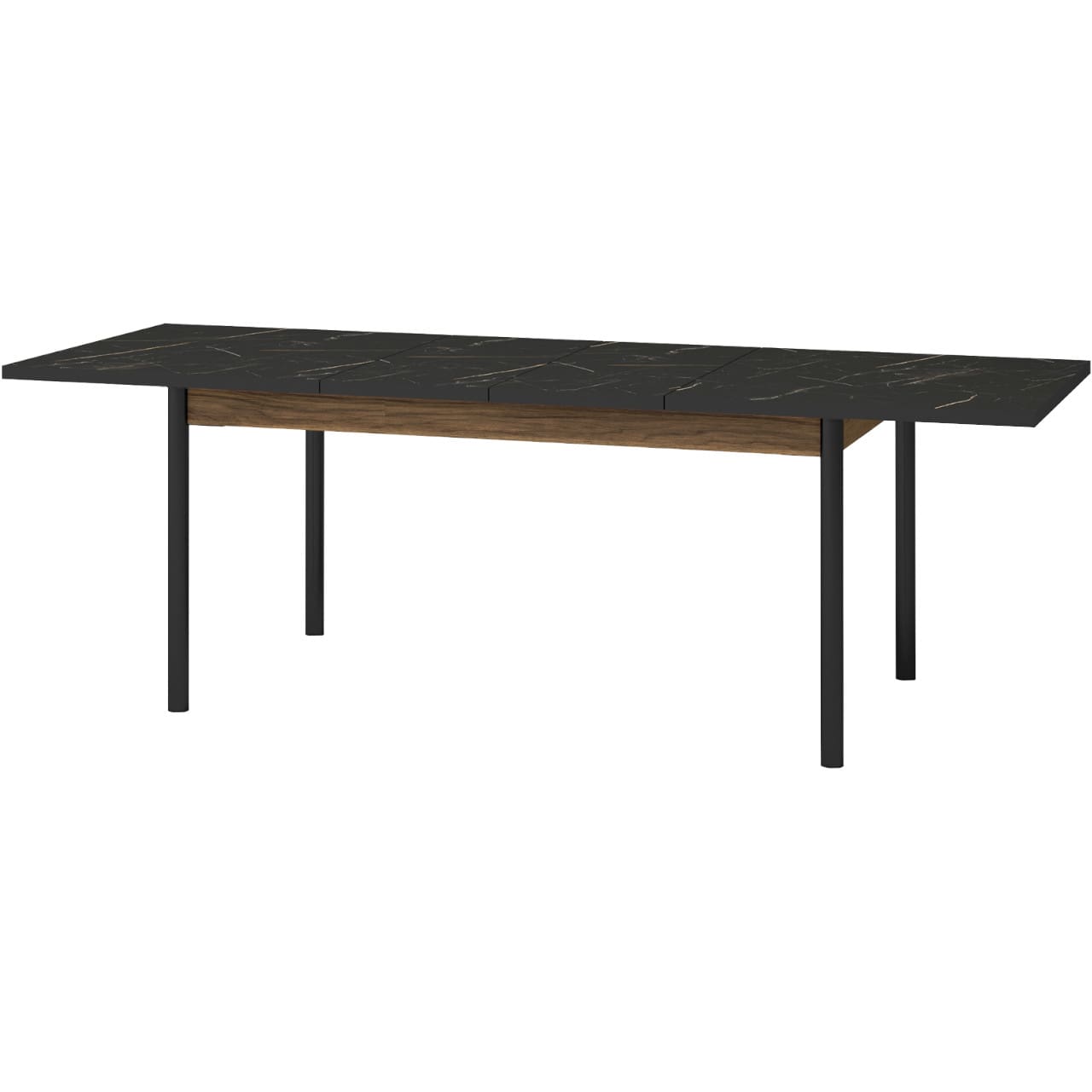 Rozkládací stůl PRESTI 14 ořech warmia / san sebastian / černý - Obrázek 2