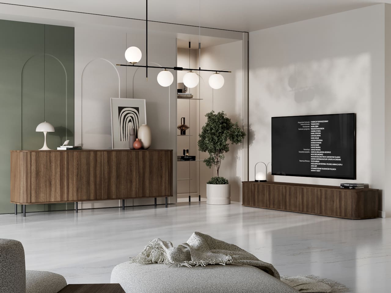 RTV komoda AZELIO 215 dub barock - Obrázek 6