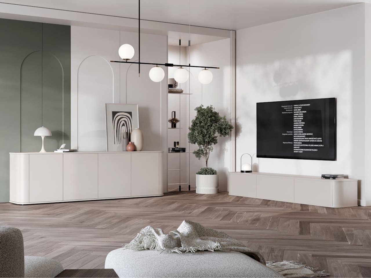 RTV komoda AZELIO 215 kašmír - Obrázek 6