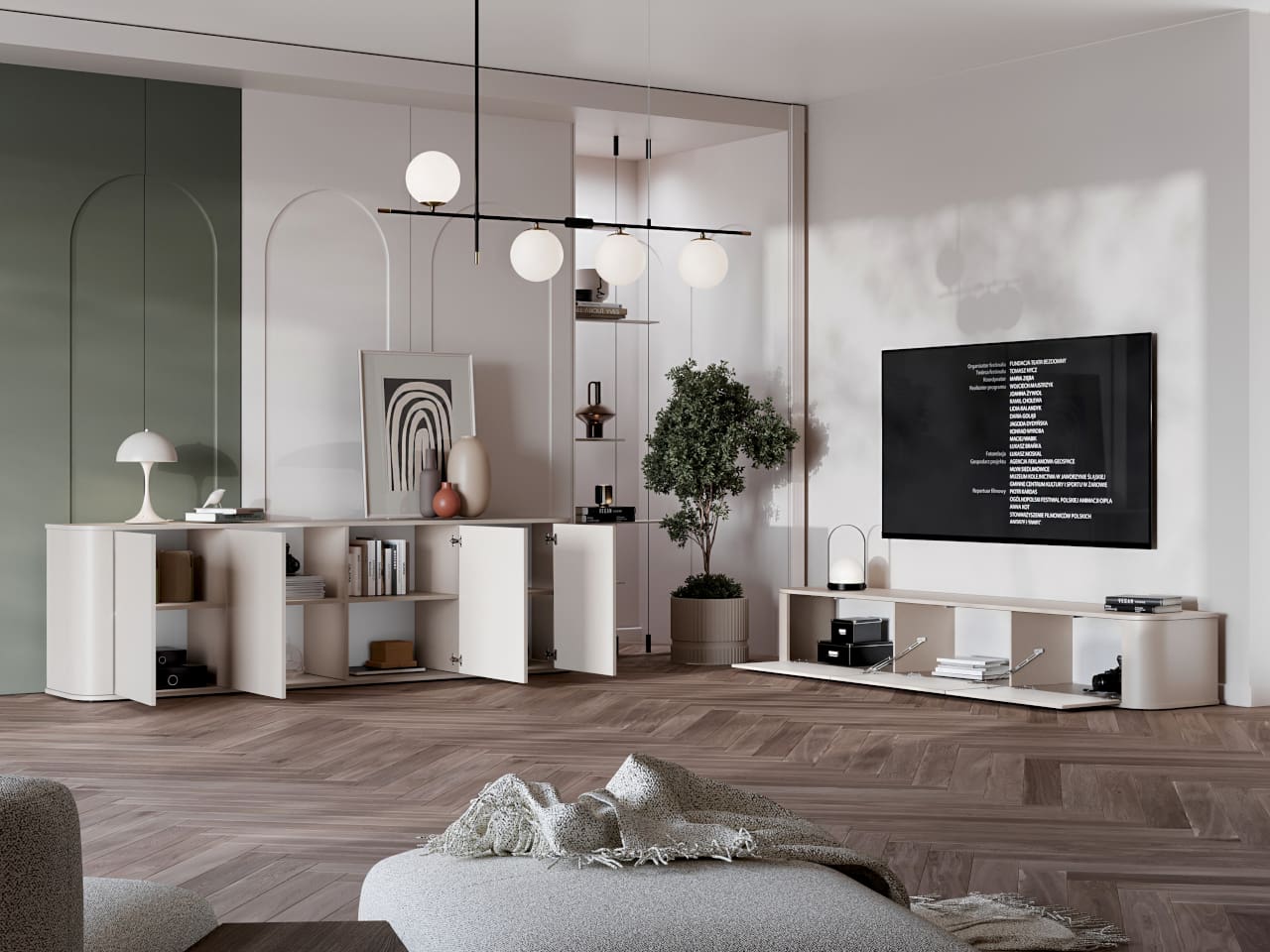 RTV komoda AZELIO 215 kašmír - Obrázek 7