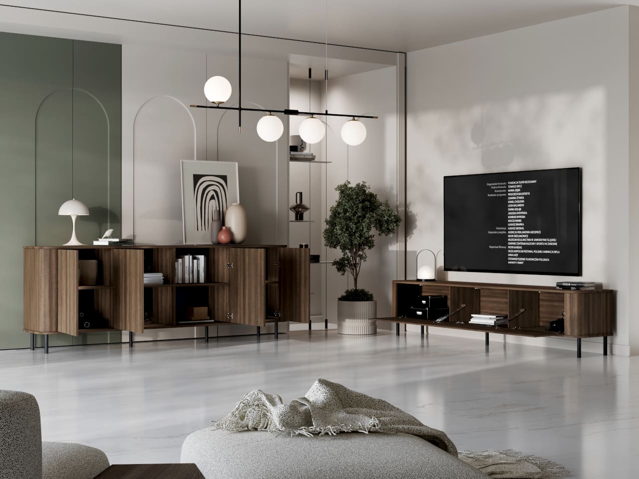 RTV komoda AZELIO 215N dub barock - Obrázek 7