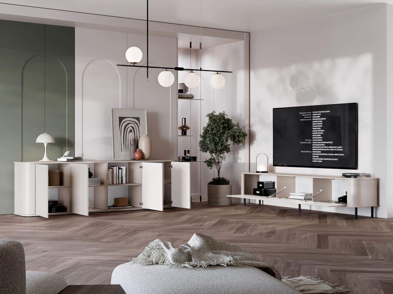 RTV komoda AZELIO 215N kašmír - Obrázek 7