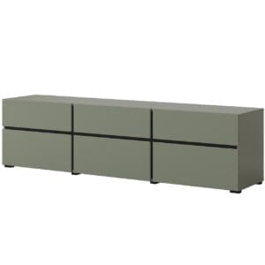 RTV komoda CROSI 41 zelená / černá