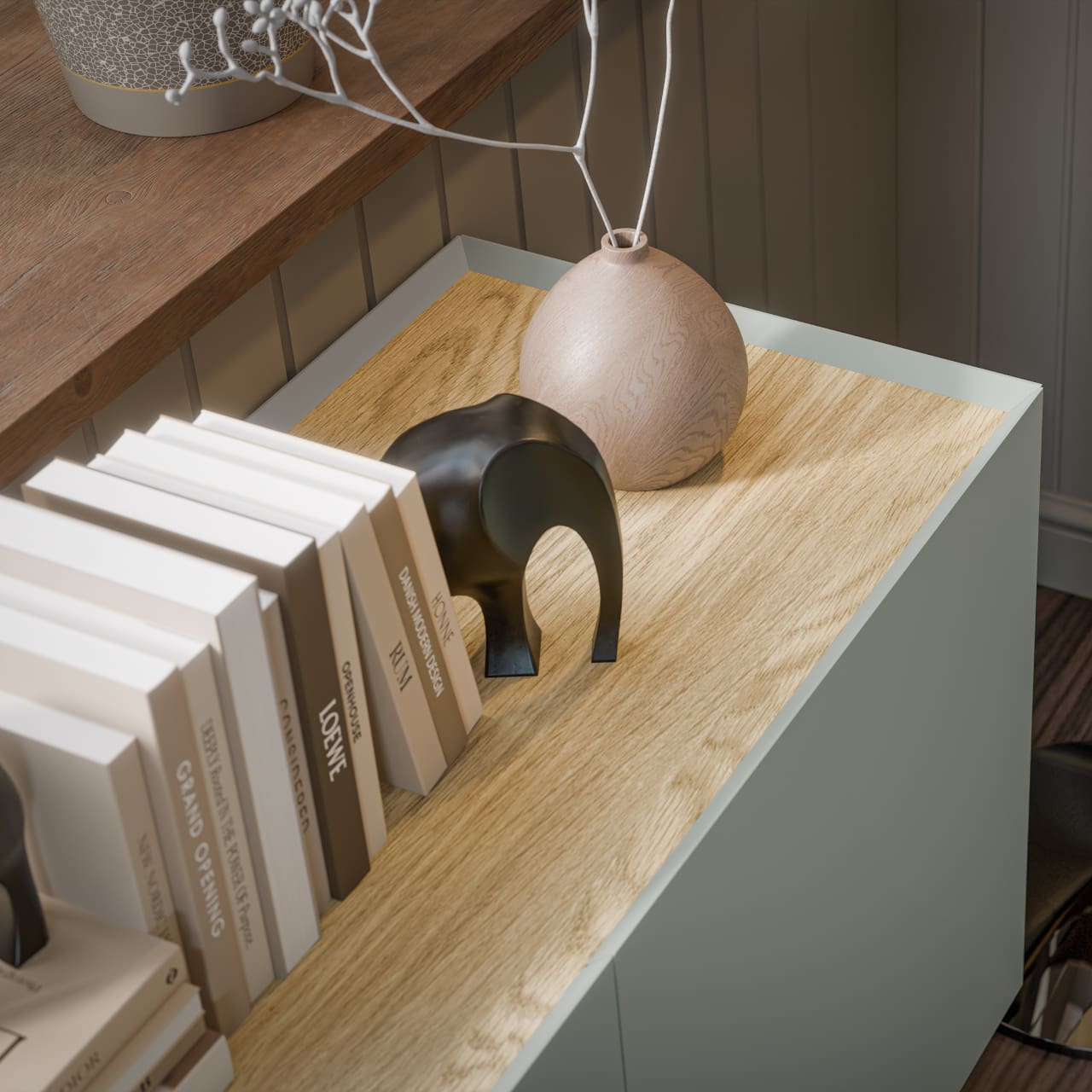 RTV komoda INGRID 150 olivová - Obrázek 5