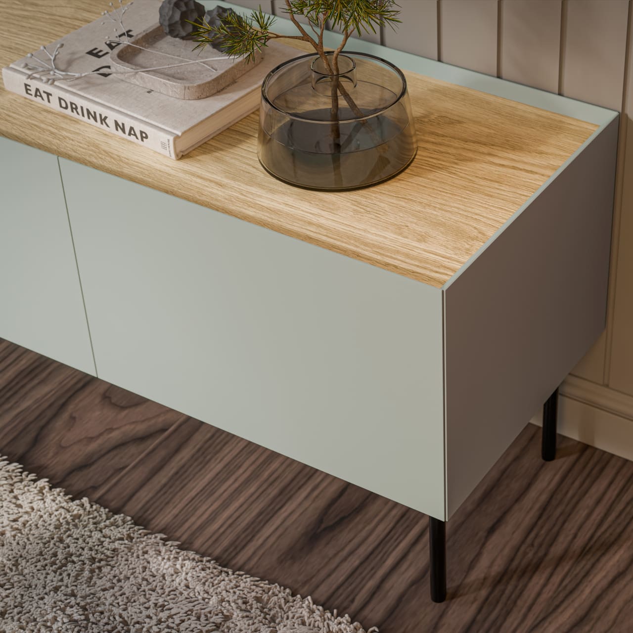 RTV komoda INGRID 150 olivová - Obrázek 7