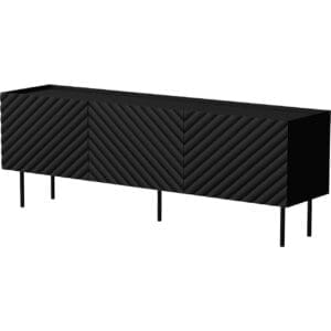 RTV komoda TESSI 165 3D černá